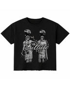 Black Boxy Fit T-shirt Front Design