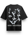 Black Oversized T-shirt Back Design