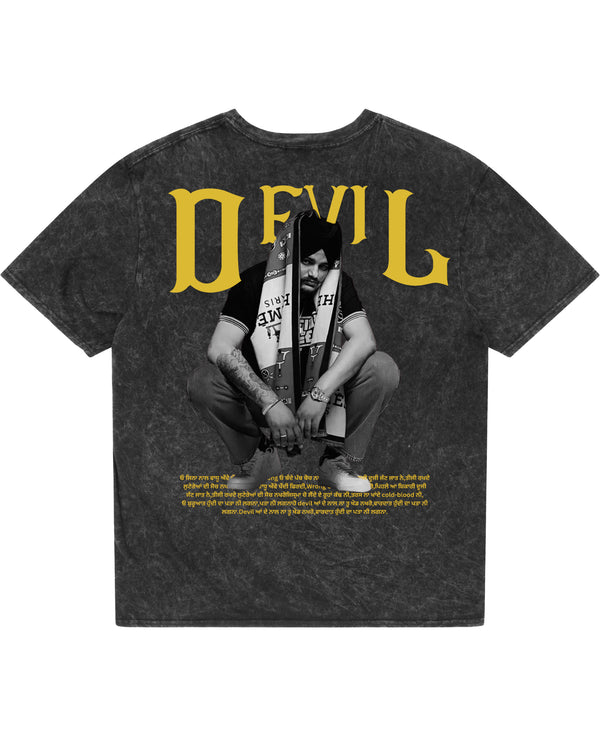 Acidwash Oversized T-shirt Back Design