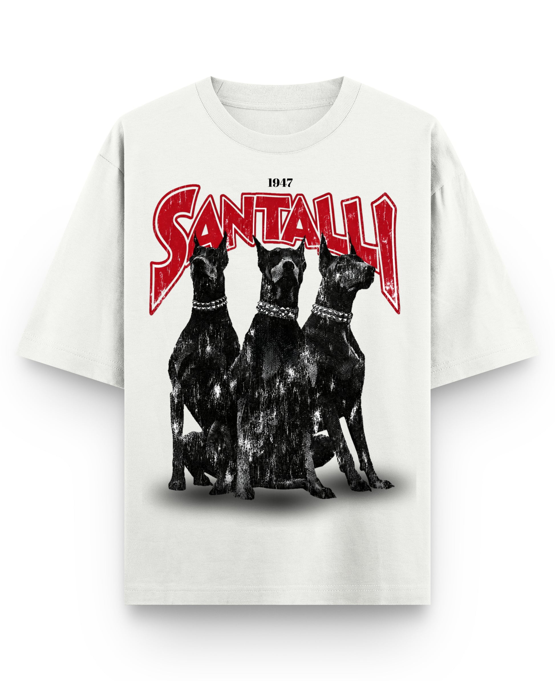 Off White Oversized T-shirt Front Design