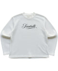 Off-white waffle knit oversized full-sleeve Front Design