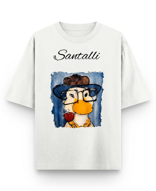 Off White Oversized T-shirt Front Design