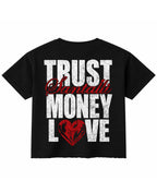 Black Boxy Fit T-shirt Back Design