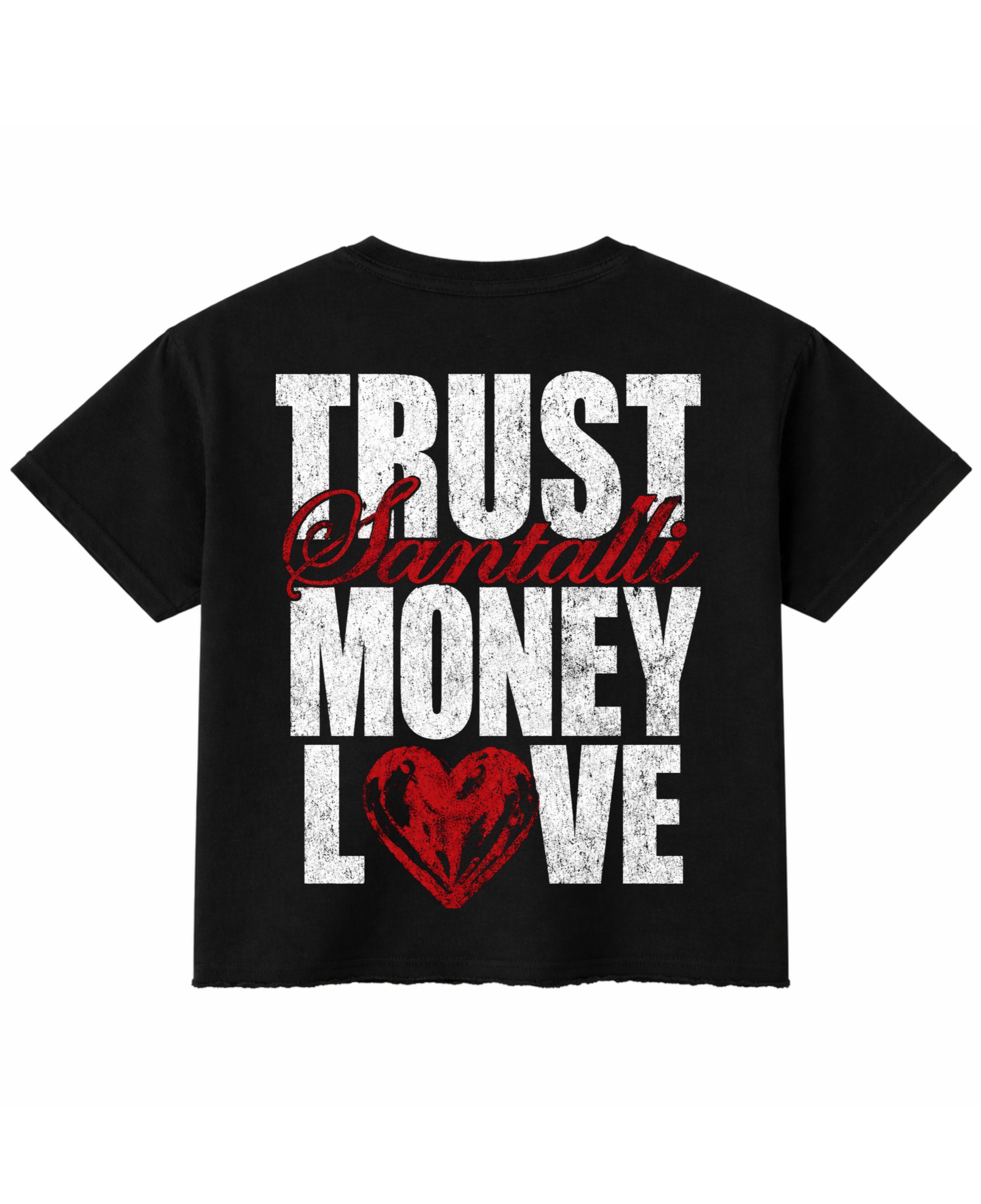 Black Boxy Fit T-shirt Back Design