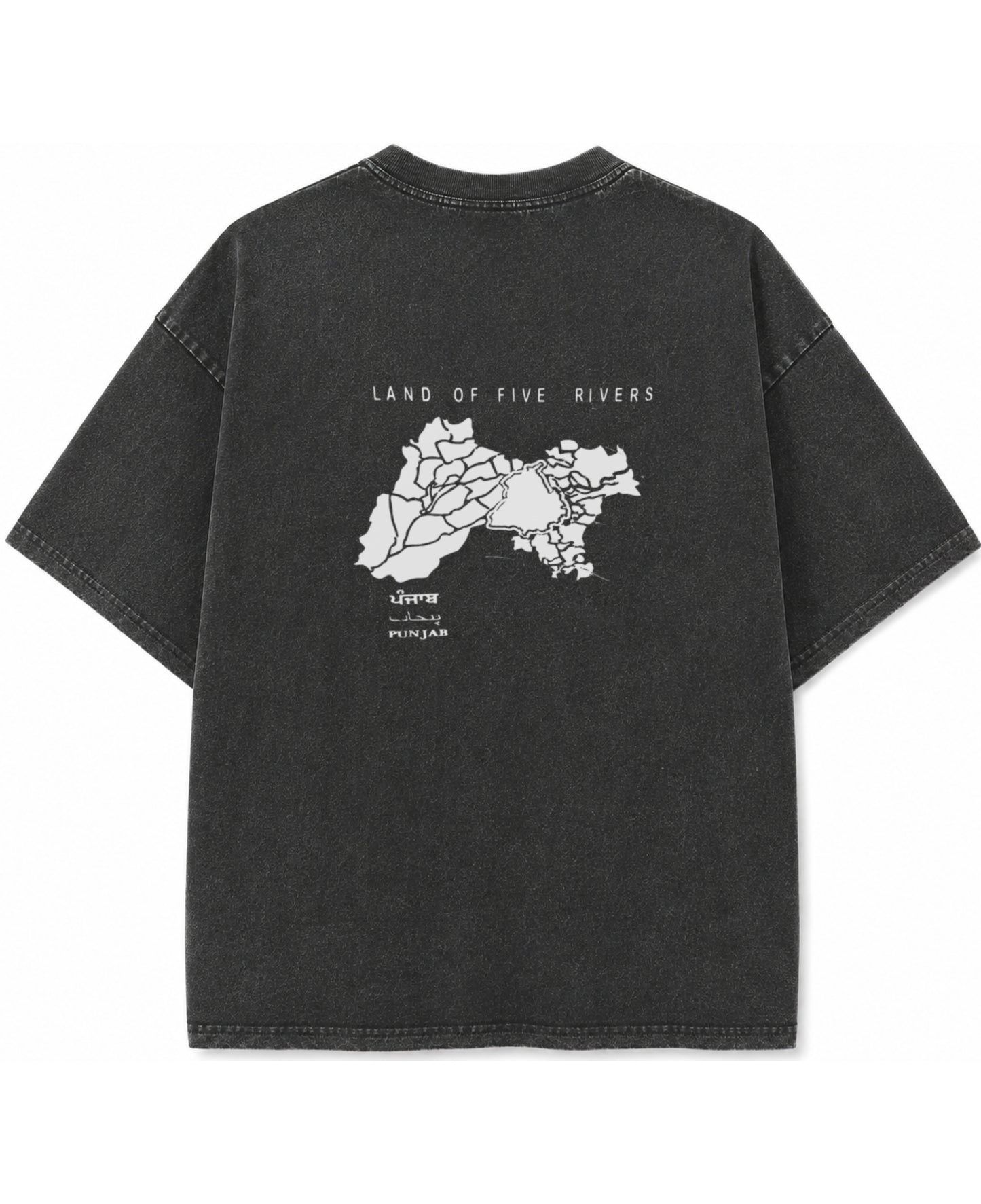 Vintage Fade Wash Oversized T-shirt Back Design