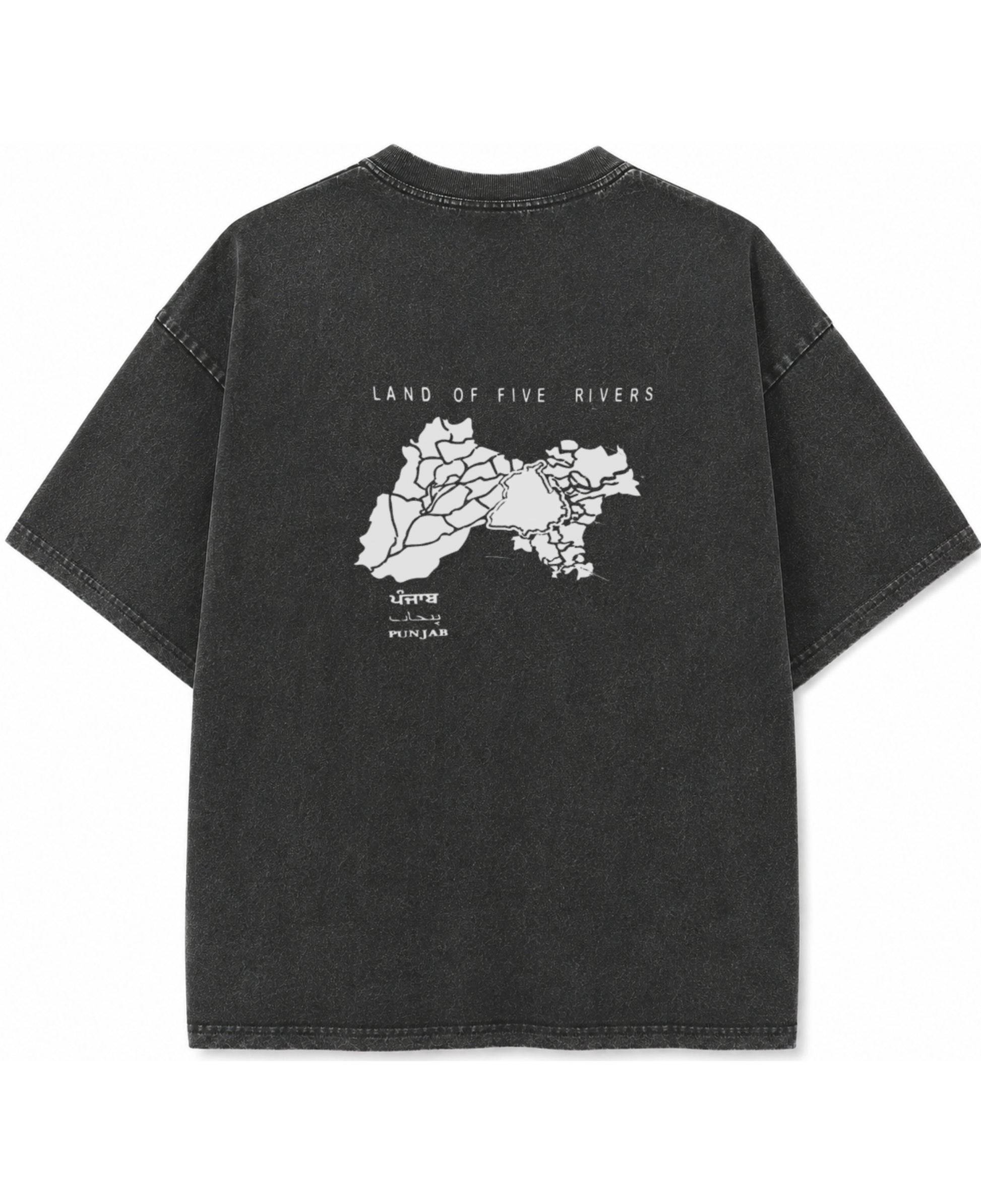Vintage Fade Wash Oversized T-shirt Back Design