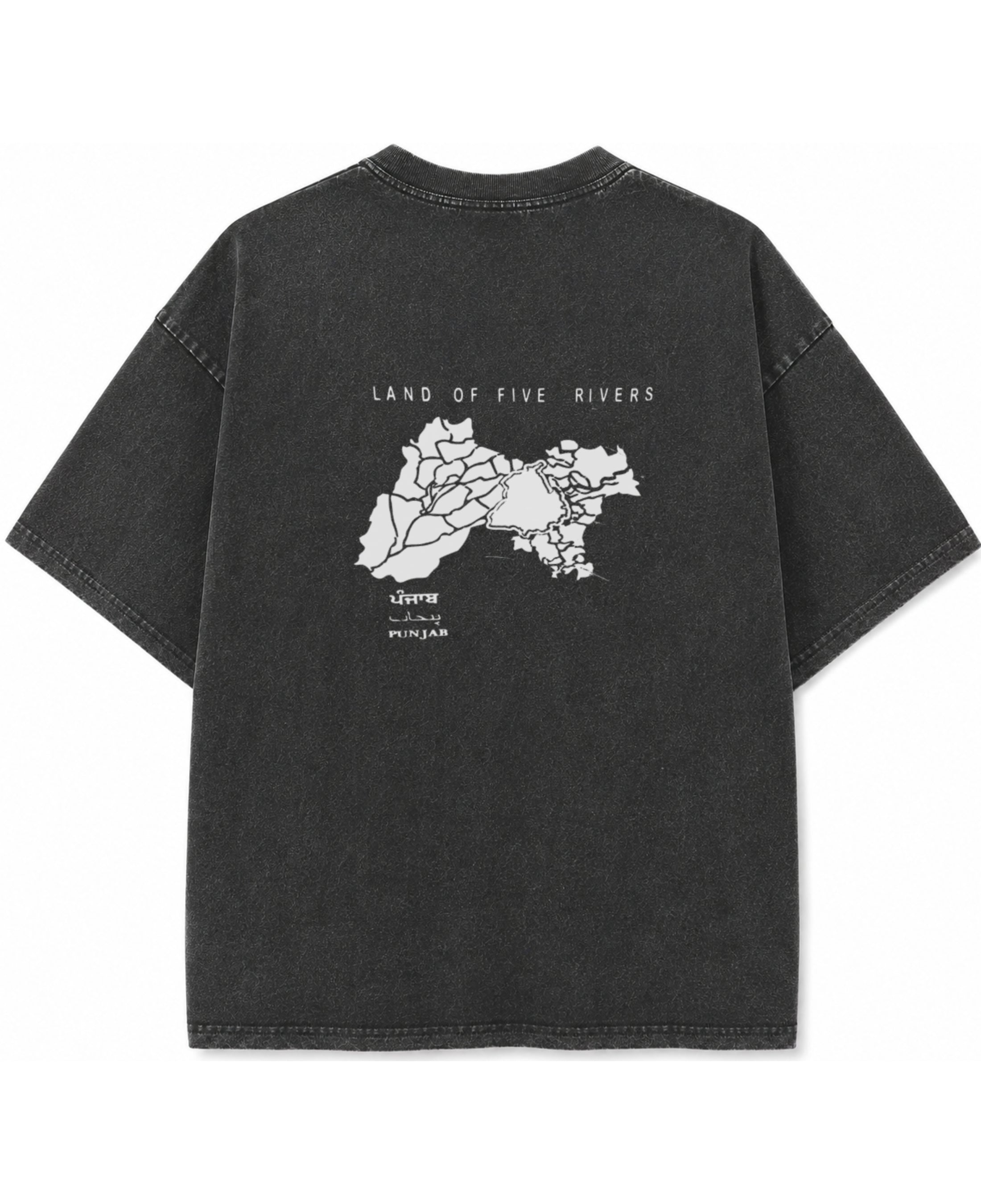 Vintage Fade Wash Oversized T-shirt Back Design