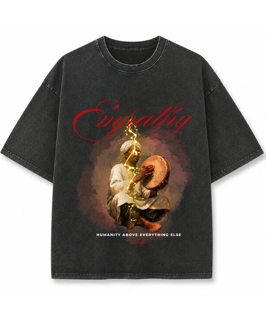 Vintage Fade Wash Oversized T-shirt Front Design