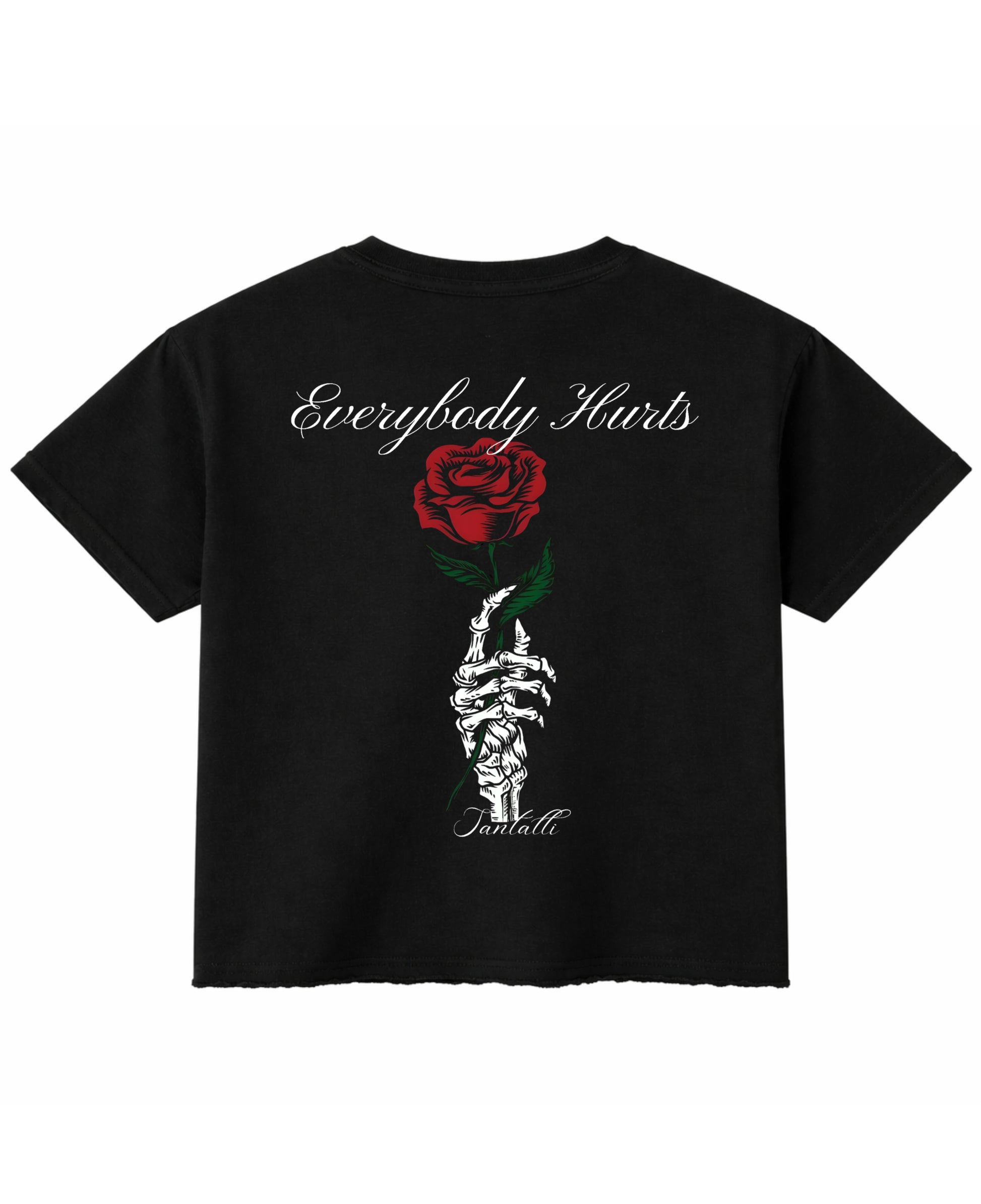 Black Boxy Fit T-shirt Back Design