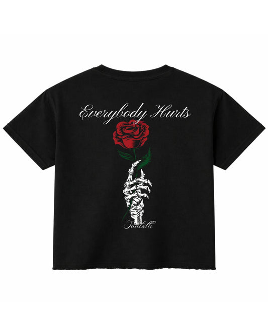 Black Boxy Fit T-shirt Back Design