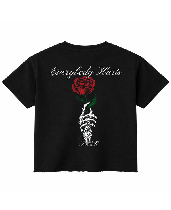 Black Boxy Fit T-shirt Back Design