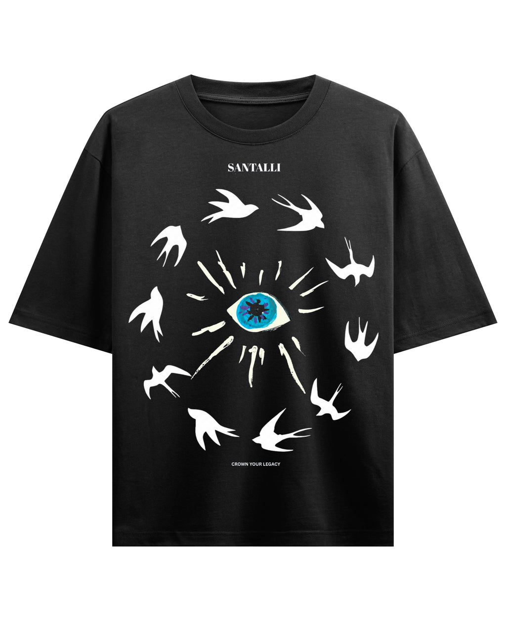 Black Oversized T-shirt Front Design