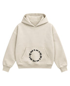 Cream Boxy Hoodie Front Design