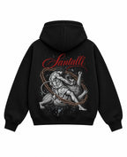 Black Boxy Hoodie Back Design