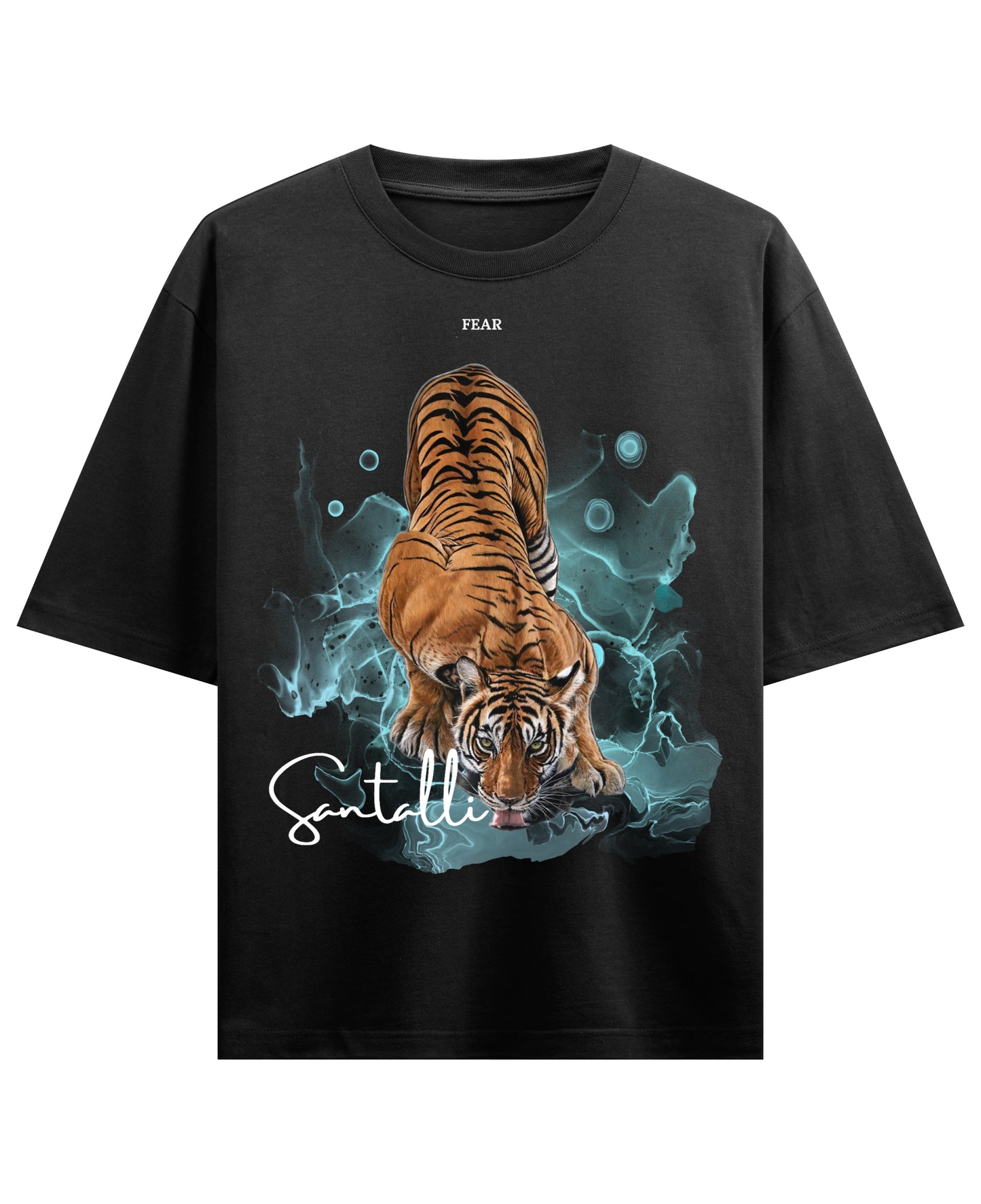 Black Oversized T-shirt Front Design