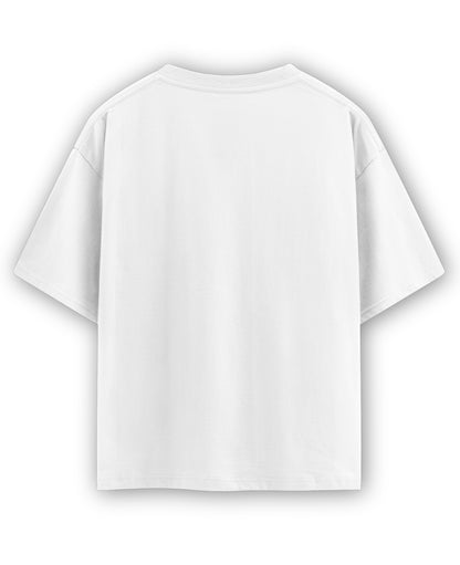 White Oversized T-shirt Back Design