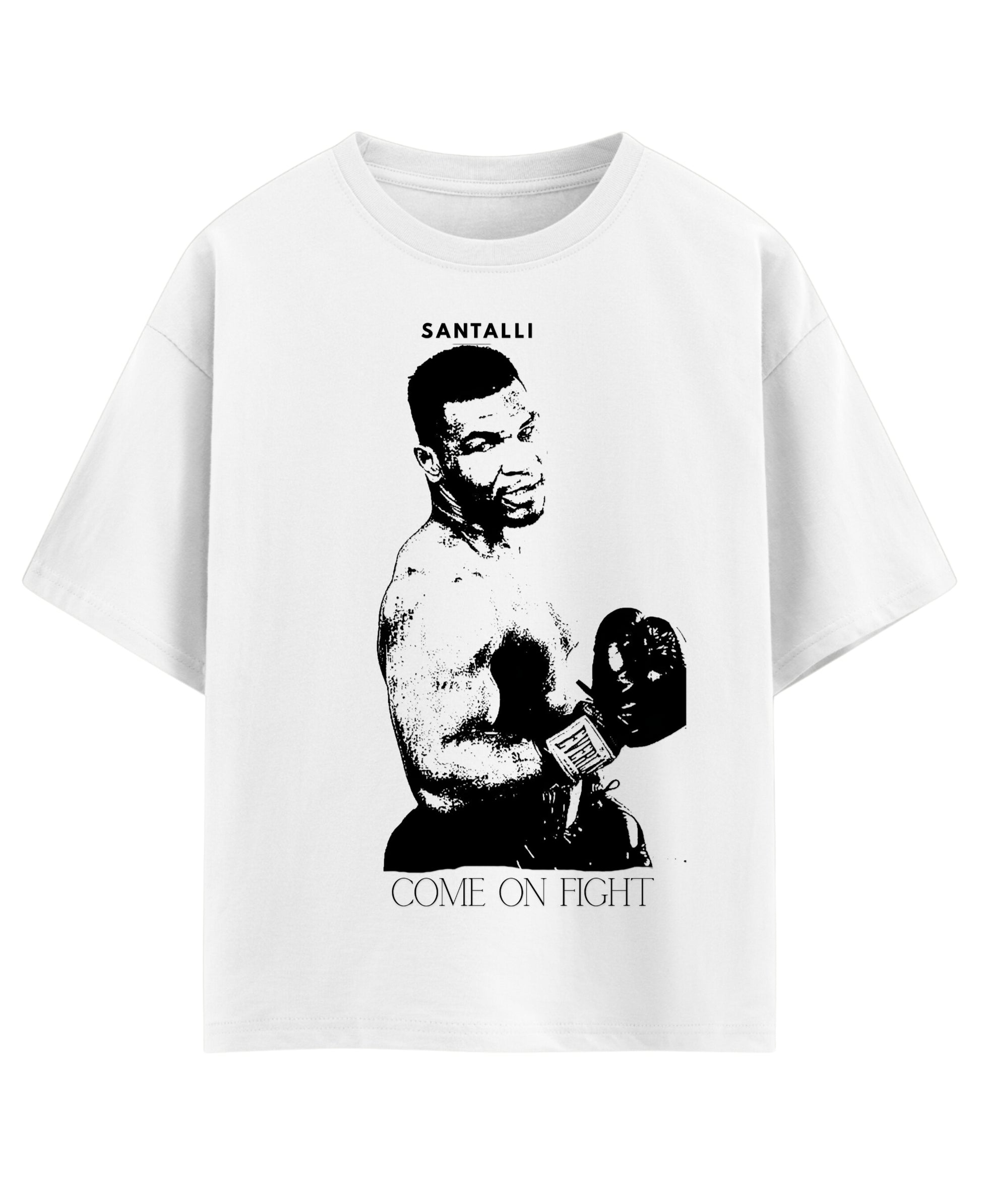 White Oversized T-shirt Front Design