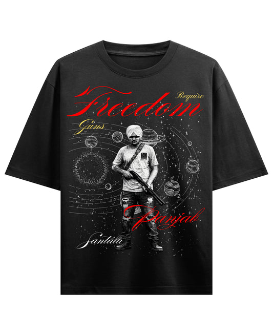 Black Oversized T-shirt Front Design