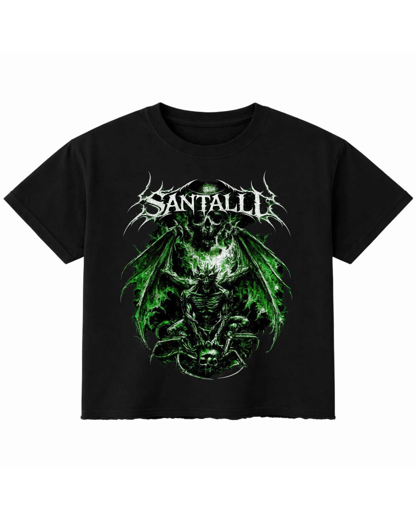 Black Boxy Fit T-shirt Front Design