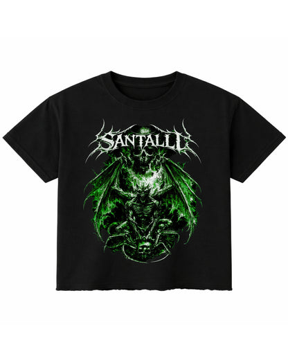 Black Boxy Fit T-shirt Front Design