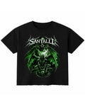 Black Boxy Fit T-shirt Front Design