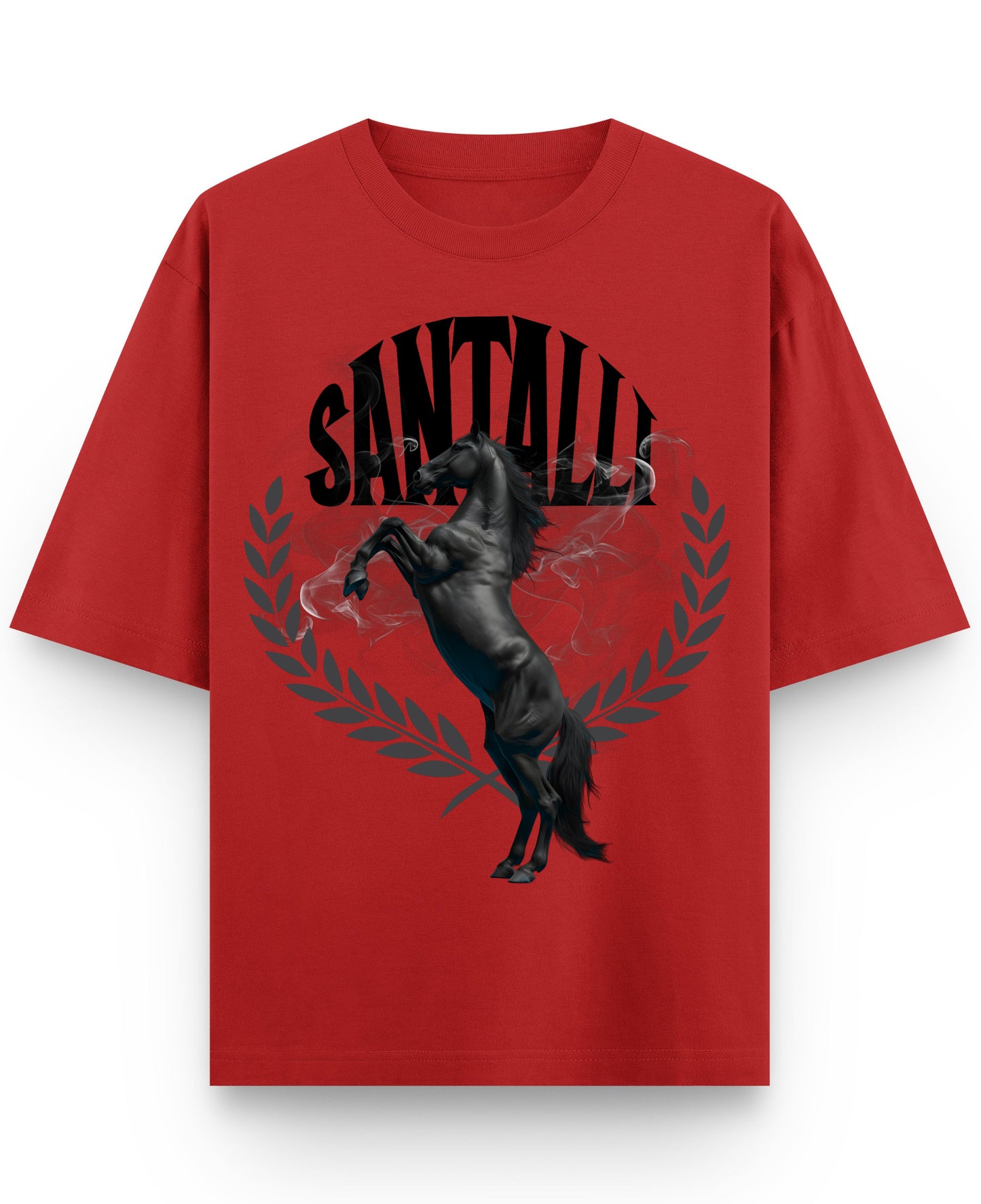 Red Oversized T-shirt Front Design