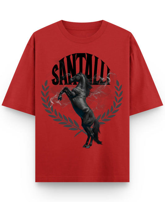 Red Oversized T-shirt Front Design