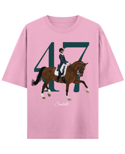 Baby Pink Oversized T-Shirt Front Design