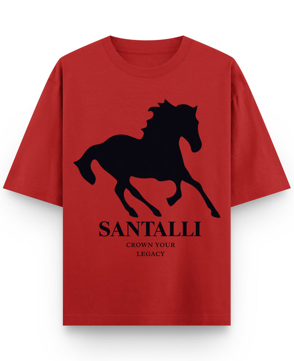 Red Oversized T-shirt Front Design