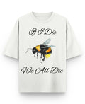 Off White Oversized T-shirt Front Design