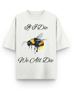 Off White Oversized T-shirt Front Design