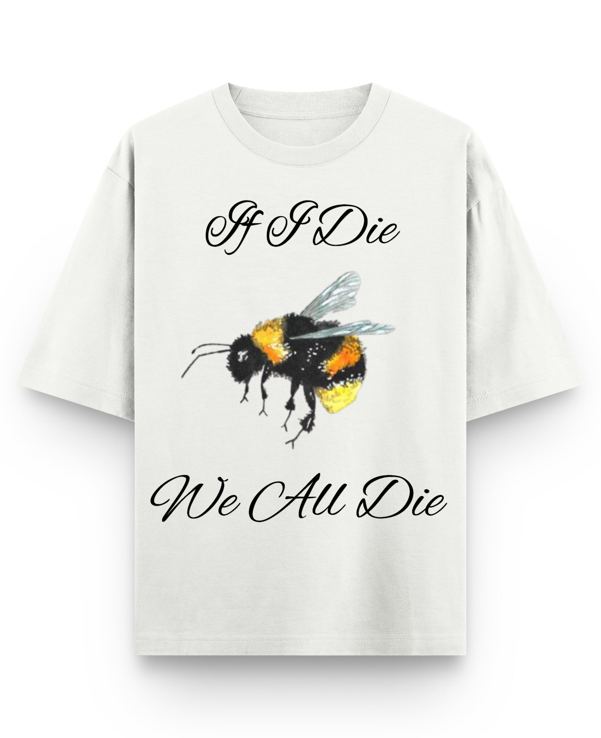 Off White Oversized T-shirt Front Design