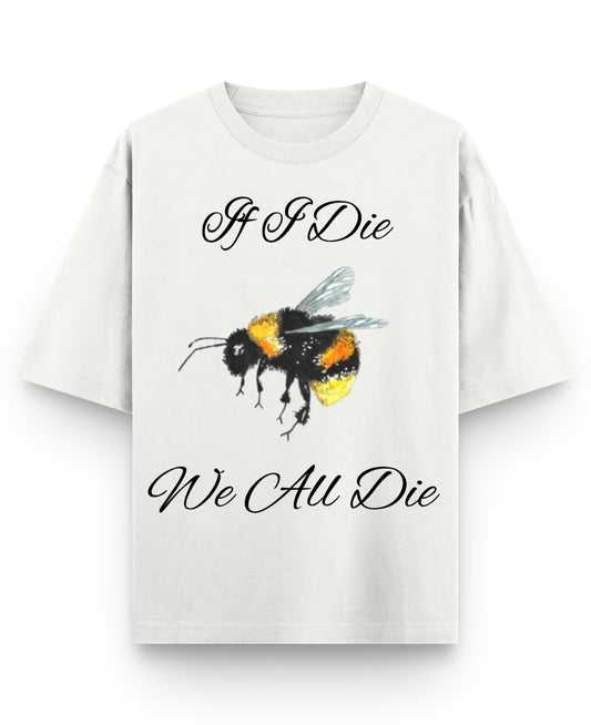 Off White Oversized T-shirt Front Design