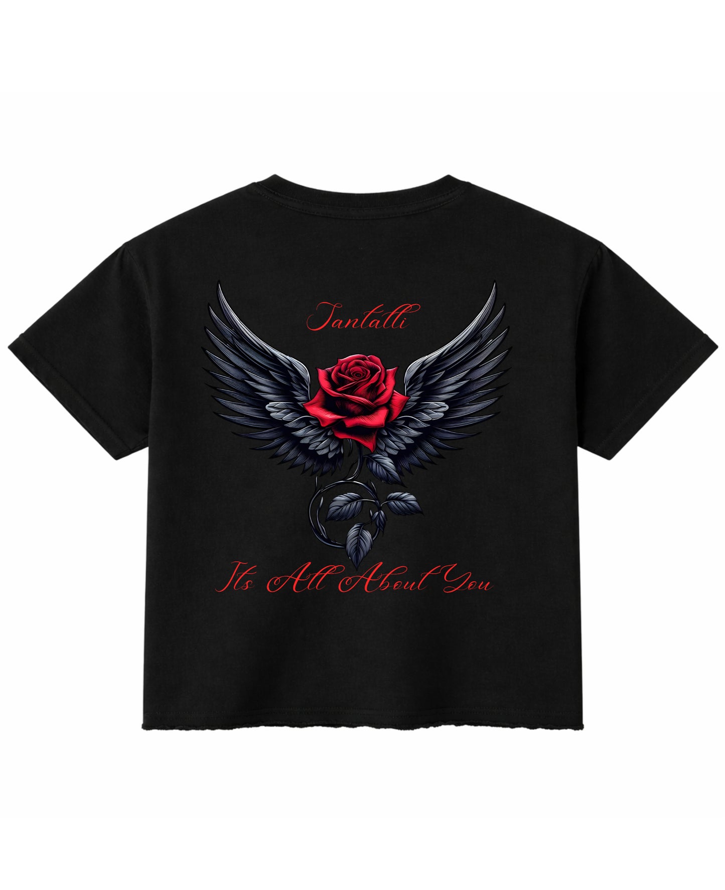 Black Boxy Fit T-shirt Back Design
