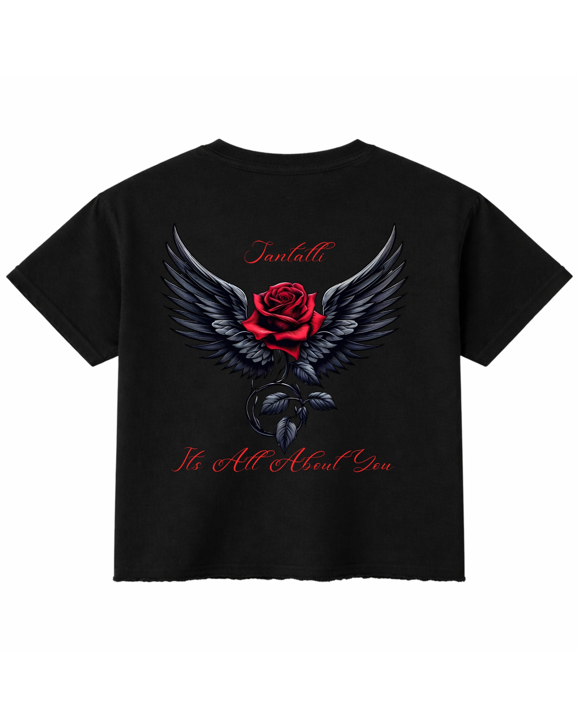 Black Boxy Fit T-shirt Back Design