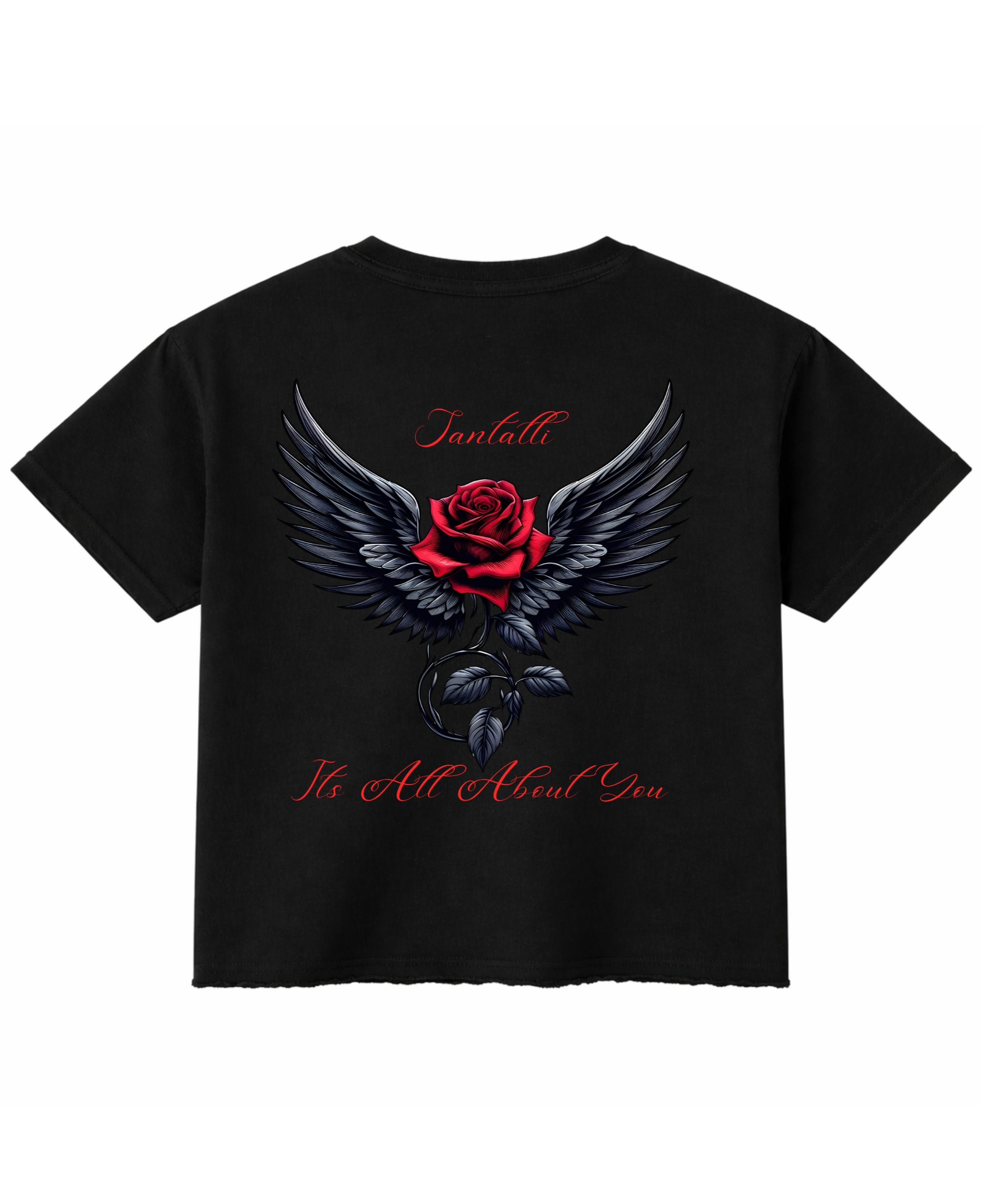 Black Boxy Fit T-shirt Back Design