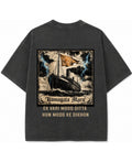 Vintage Fade Wash Oversized T-shirt Back Design