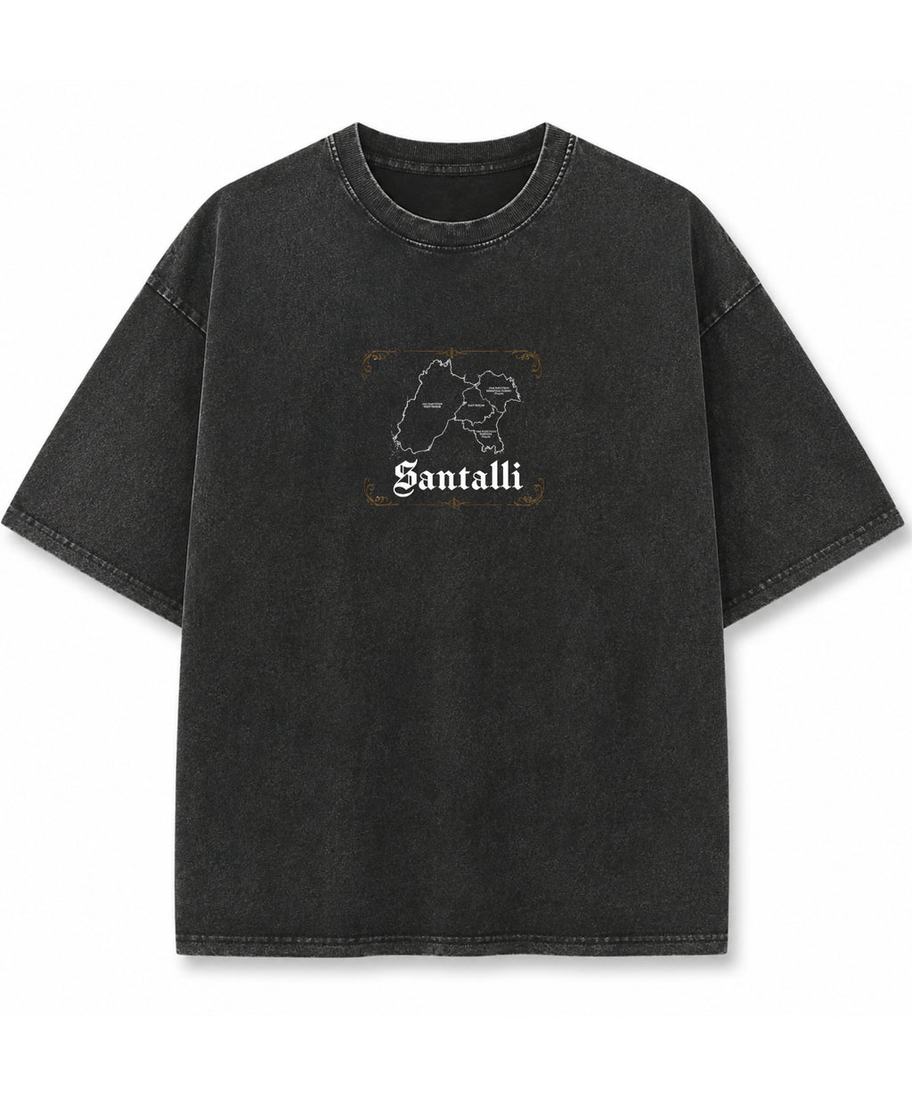 Vintage Fade Wash Oversized T-shirt Front Design