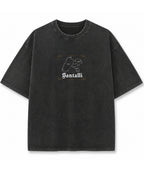 Vintage Fade Wash Oversized T-shirt Front Design