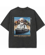 Vintage Fade Wash Oversized T-shirt Back Design