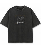 Vintage Fade Wash Oversized T-shirt Front Design