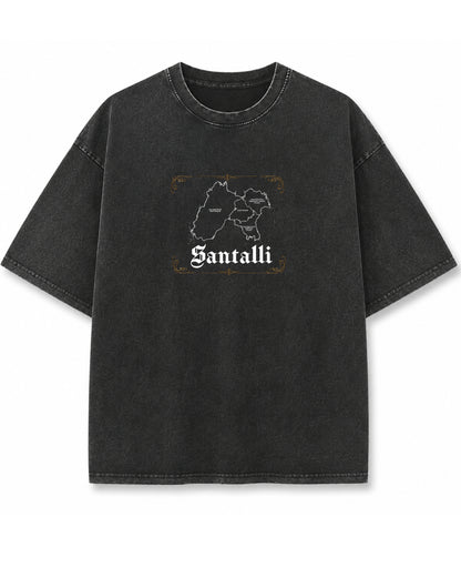 Vintage Fade Wash Oversized T-shirt Front Design