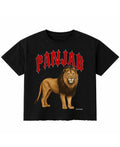Black Boxy Fit T-shirt Front Design