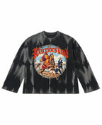 Hammer Wash Waffle Oversized Full-Sleeve Front Design