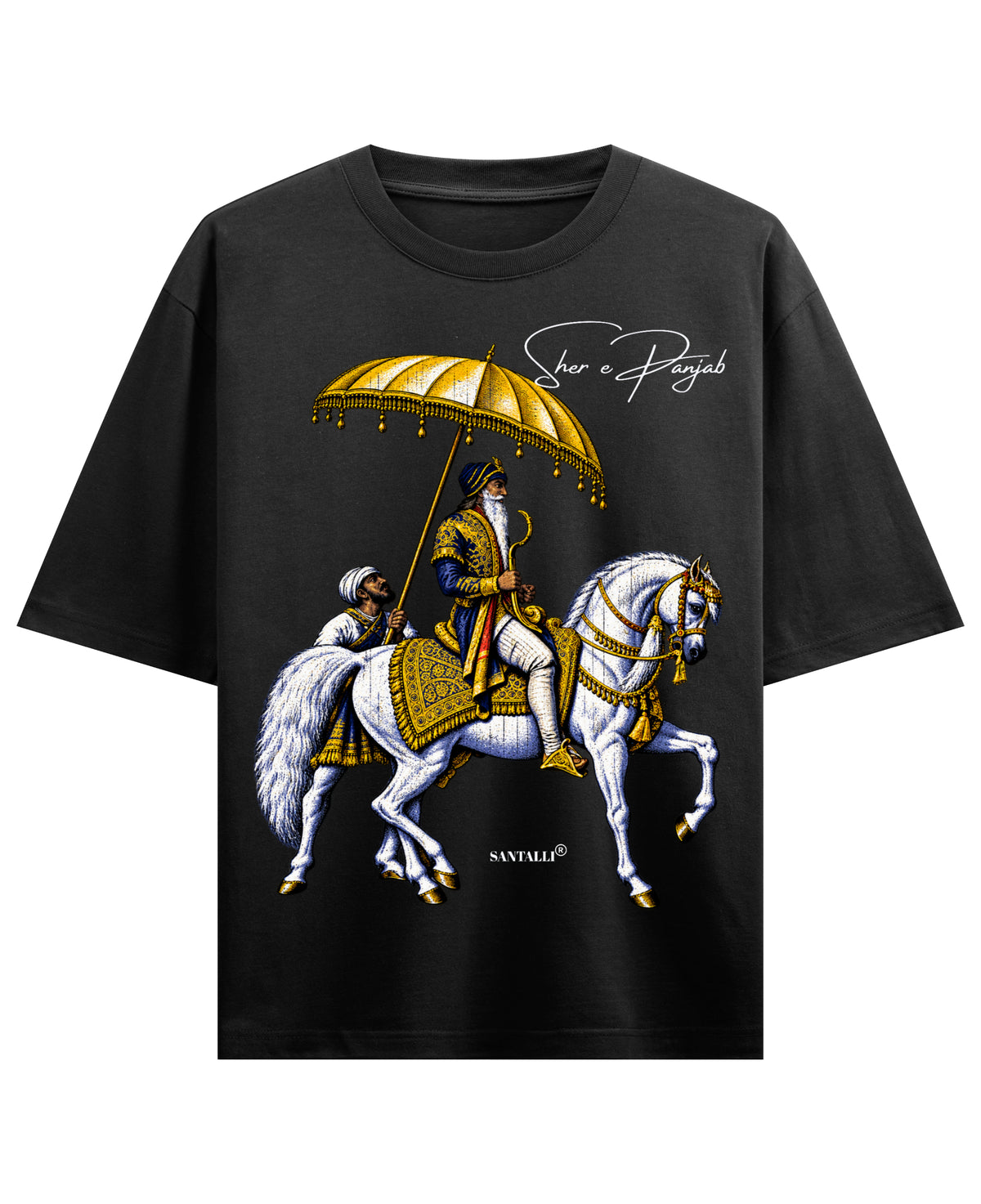 Black Oversized T-shirt Front Design