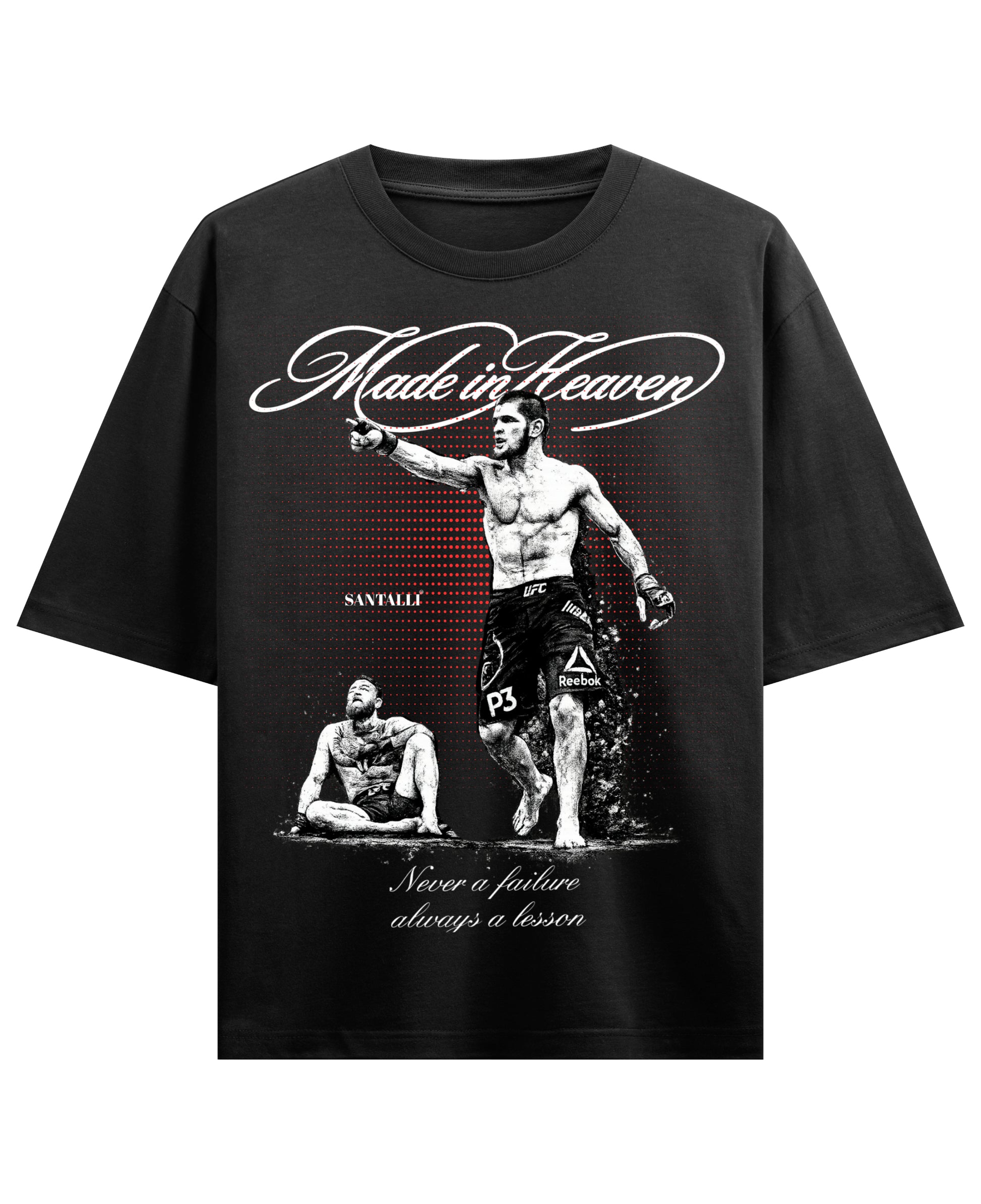 Black Oversized T-shirt Front Design