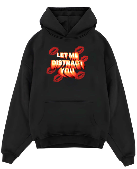 Black Oversized Hoodie Front Design