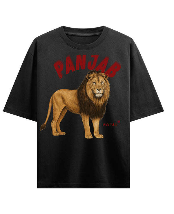 Black Oversized T-shirt Front Design