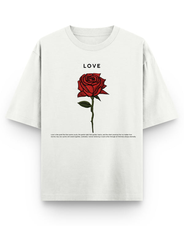 Off White Oversized T-shirt Front Design