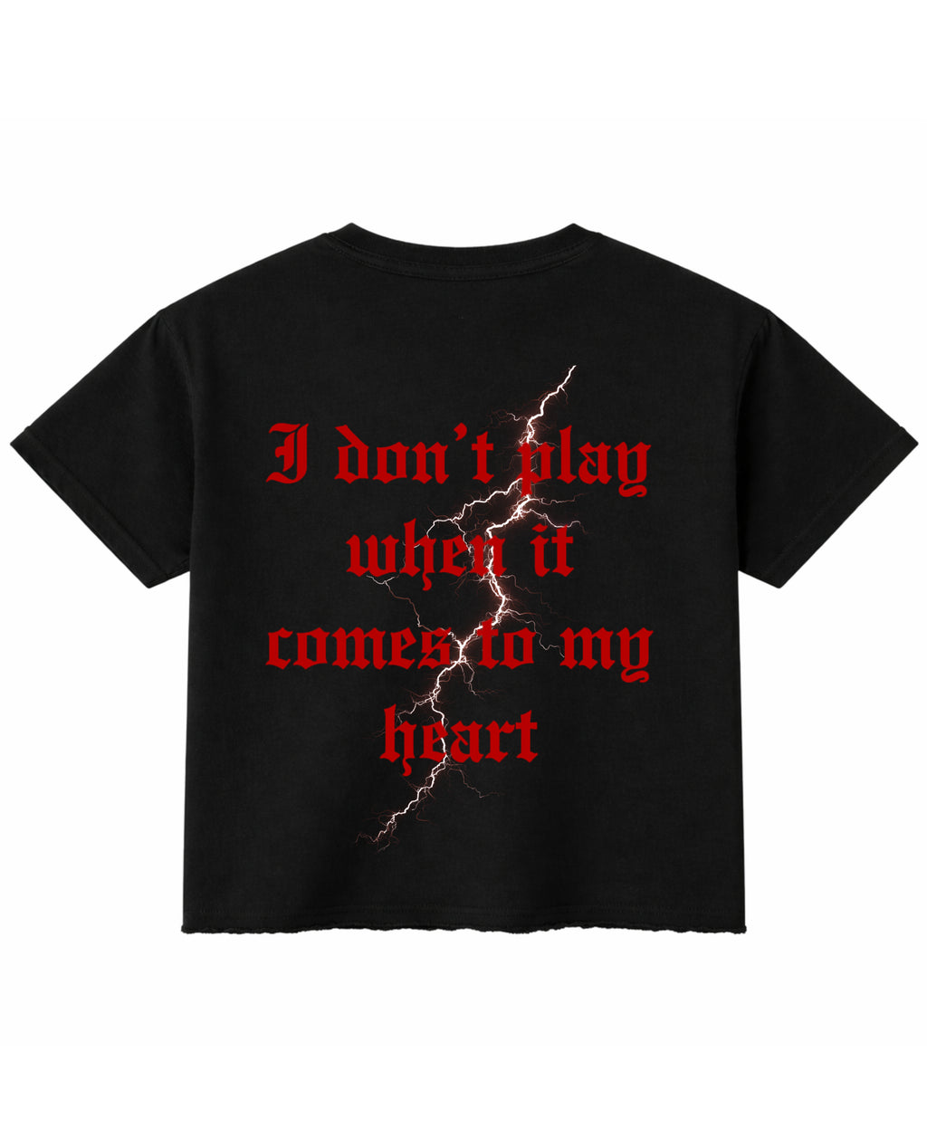 Black Boxy Fit T-shirt Back Design